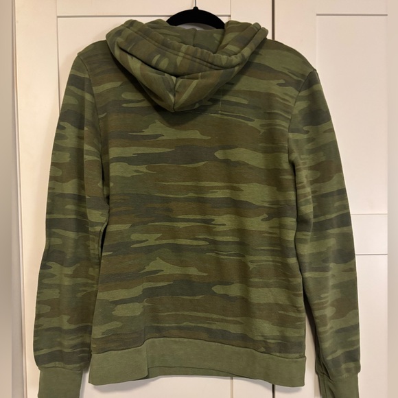 Aviator Nation Green Camo Hoodie with Lightning Bolt - Picture 3 of 9